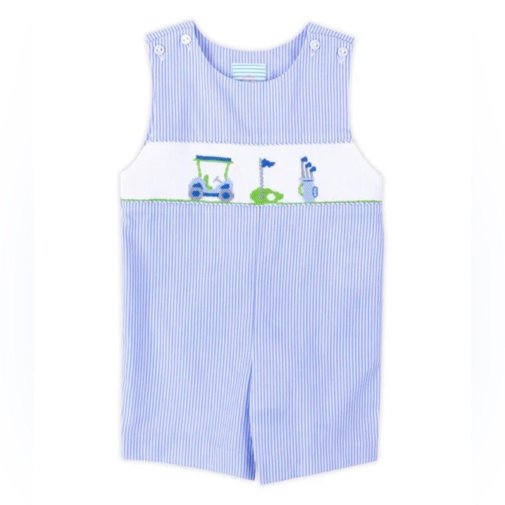 Southern Sunshine Smocked Striped Jon Jon
